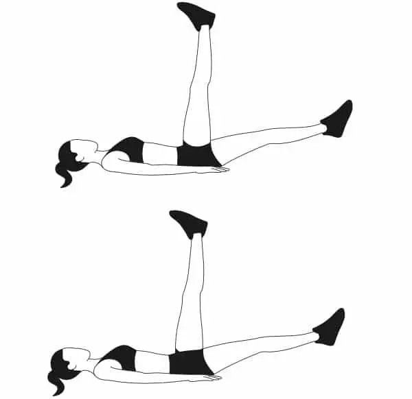 Alternating Leg Raises Woman