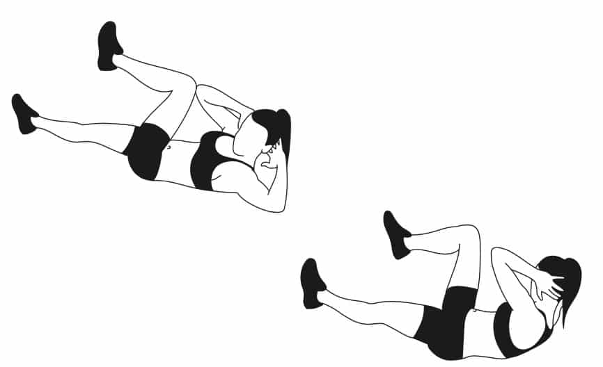 Bicycle Crunches Woman