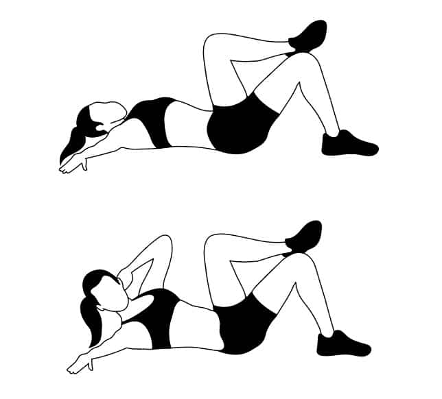 Cross Body Crunches