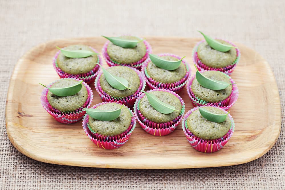 green tea muffins