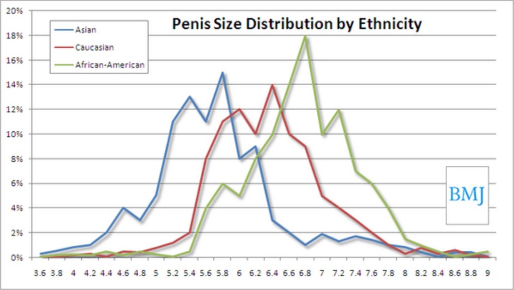 penis size by ethnicity
