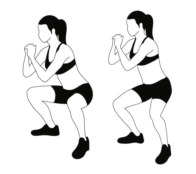 Pulse Squats Women