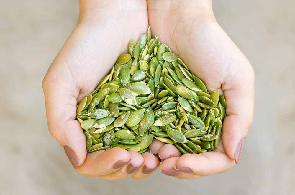 pumpkin seeds heart shaped