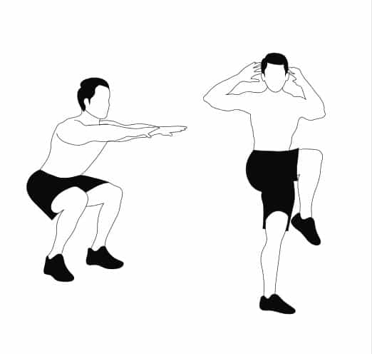 Squat To Core Twist